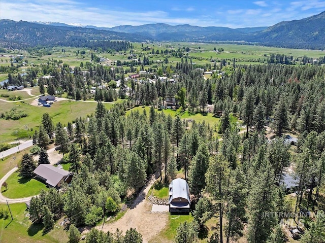 76 W Castle Creek Rd, Garden Valley, ID 83622 - aerial view of a mountain backdrop
