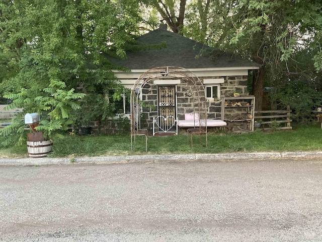 view of outdoor structure