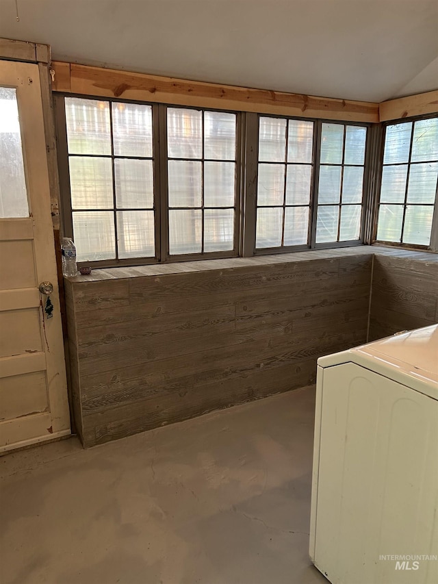 interior space featuring washer / dryer