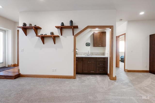 520 9th St, Middleton, ID 83644 - bathroom with baseboards, recessed lighting, and vanity