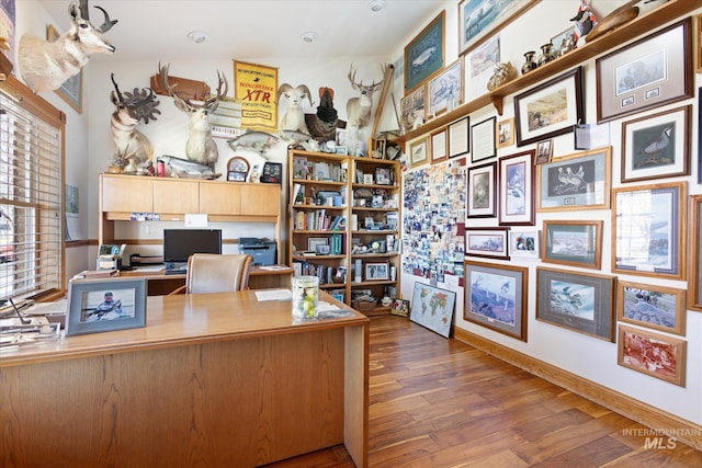 520 9th St, Middleton, ID 83644 - home office with wood finished floors