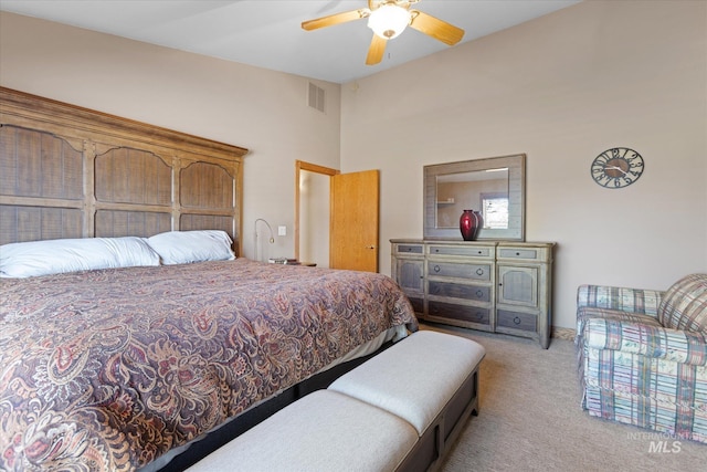 520 9th St, Middleton, ID 83644 - carpeted bedroom featuring visible vents and a ceiling fan