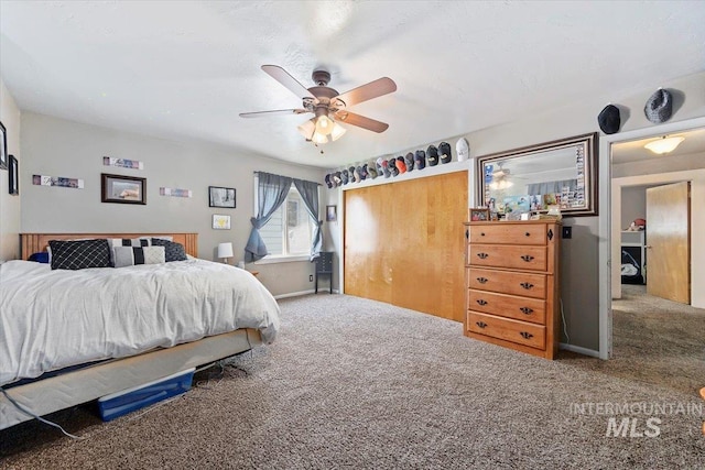 705 H St, Rupert, ID 83350 - bedroom featuring carpet flooring and a ceiling fan