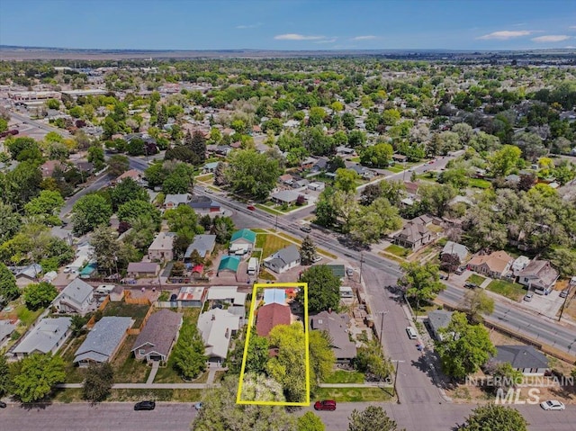 353 7th Ave E, Twin Falls, ID 83301 - aerial view of residential area featuring property parcel outlined