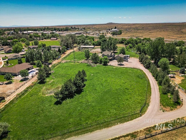 drone / aerial view featuring a rural view