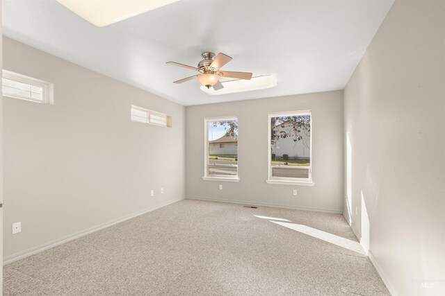 3017 Cypress St, Lewiston, ID 83501 - spare room with ceiling fan, carpet floors, and baseboards
