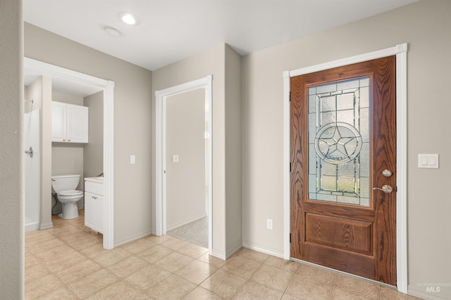 3017 Cypress St, Lewiston, ID 83501 - foyer entrance with baseboards and light tile patterned floors