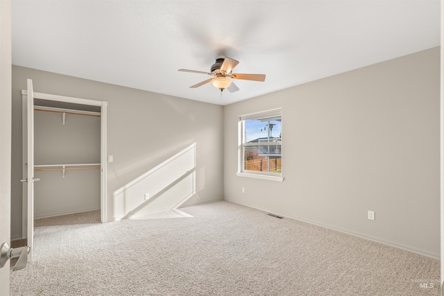 3017 Cypress St, Lewiston, ID 83501 - unfurnished bedroom featuring a closet, carpet floors, ceiling fan, and baseboards