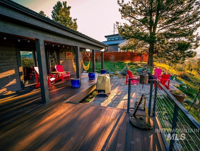 986 Valley Rim Rd, Mccall, ID 83638 - view of deck at dusk