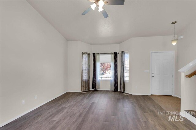 555 W Mulberry Loop, Nampa, ID 83686 - spare room with a ceiling fan and wood finished floors