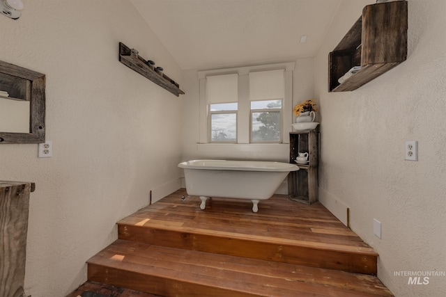 1507 Scheloske Rd, Weiser, ID 83672 - staircase with wood finished floors and lofted ceiling