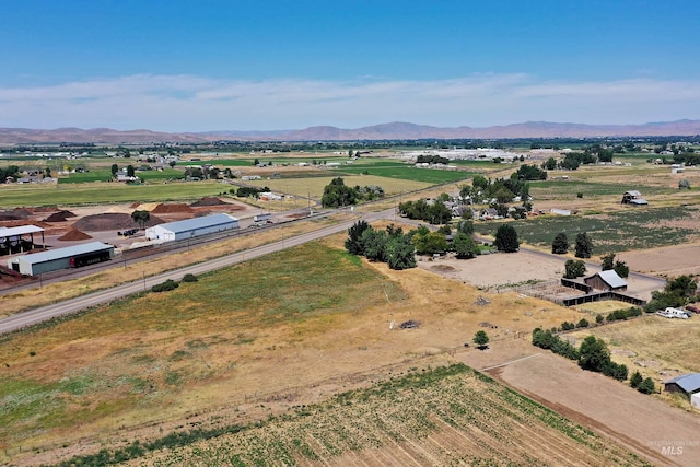 1507 Scheloske Rd, Weiser, ID 83672 - aerial view of sparsely populated area featuring a mountain backdrop