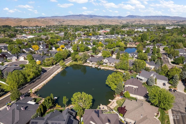 6114 N Cape Arago Pl, Boise, ID 83714 - aerial view of residential area featuring a water and mountain view