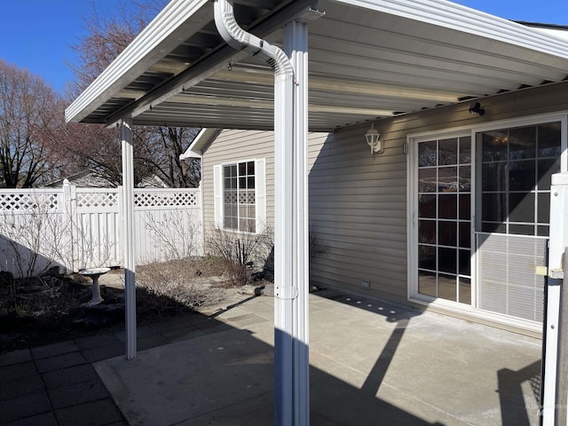 6064 N Lake Shore Ave, Garden City, ID 83714 - view of patio / terrace featuring fence