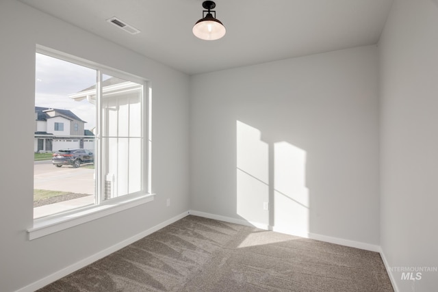 view of carpeted empty room