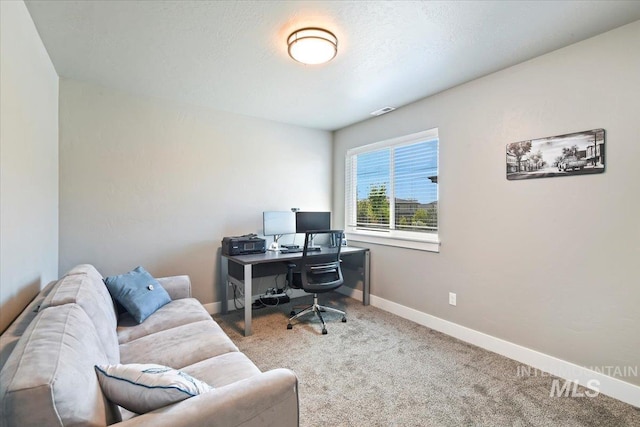 5988 N Lichfield Ave, Meridian, ID 83646 - office space with baseboards, carpet, and visible vents