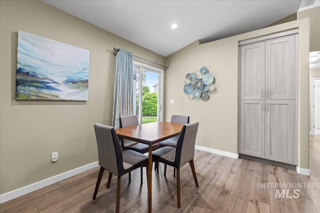 1400 W Florida Ave, Nampa, ID 83686 - dining area with light wood finished floors, baseboards, and recessed lighting