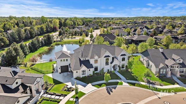 965 S Ranch House Way, Eagle, ID 83616 - aerial perspective of suburban area with a nearby body of water