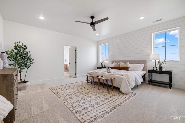 1305 N Big Star Pl, Eagle, ID 83616 - bedroom with carpet flooring, recessed lighting, and ceiling fan