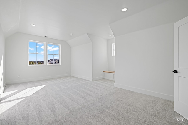 1305 N Big Star Pl, Eagle, ID 83616 - bonus room with lofted ceiling, recessed lighting, and light carpet