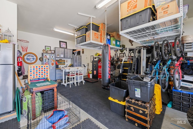 1305 N Big Star Pl, Eagle, ID 83616 - garage with freestanding refrigerator