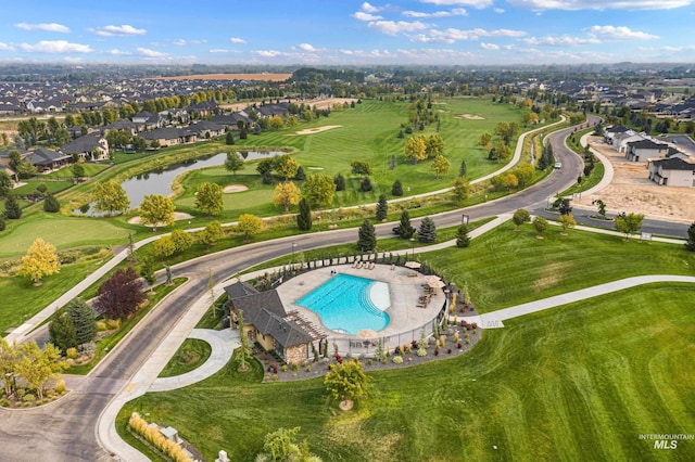 1305 N Big Star Pl, Eagle, ID 83616 - aerial view of property and surrounding area featuring a nearby body of water and nearby suburban area