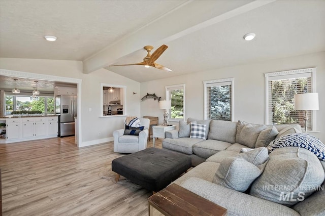 632 N Edgewood Ln, Eagle, ID 83616 - living area featuring light wood-type flooring and ceiling fan