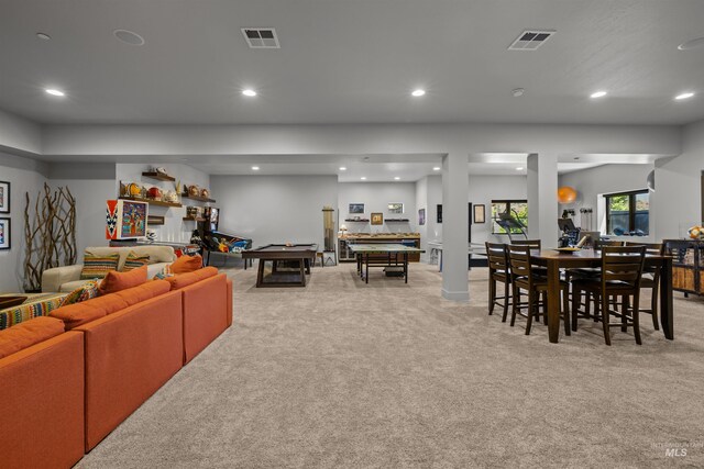 510 W Paso Fino Dr, Boise, ID 83702 - dining room with billiards and light colored carpet