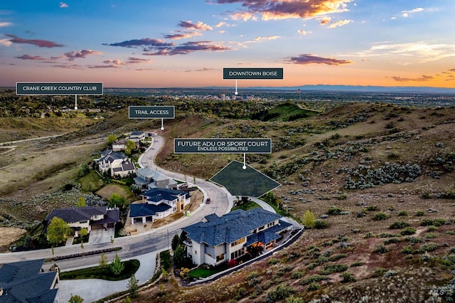 510 W Paso Fino Dr, Boise, ID 83702 - view of aerial view at dusk