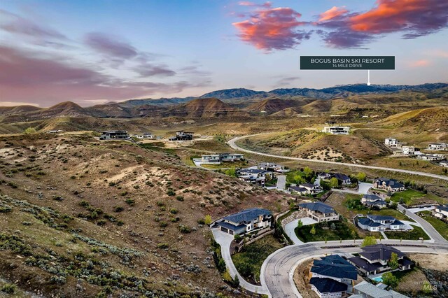 510 W Paso Fino Dr, Boise, ID 83702 - aerial view at dusk with a mountain view