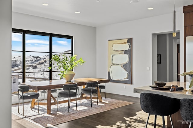 510 W Paso Fino Dr, Boise, ID 83702 - dining room featuring hardwood / wood-style floors and a mountain view