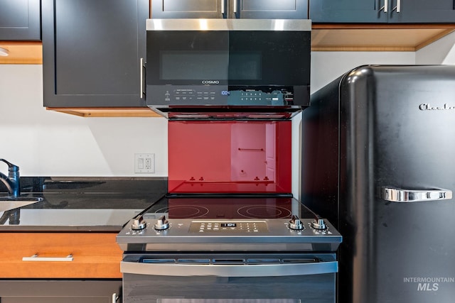 kitchen featuring appliances with stainless steel finishes