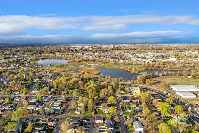 918 N 32nd, Boise, ID 83703 - aerial view of property's location with a large body of water and nearby suburban area
