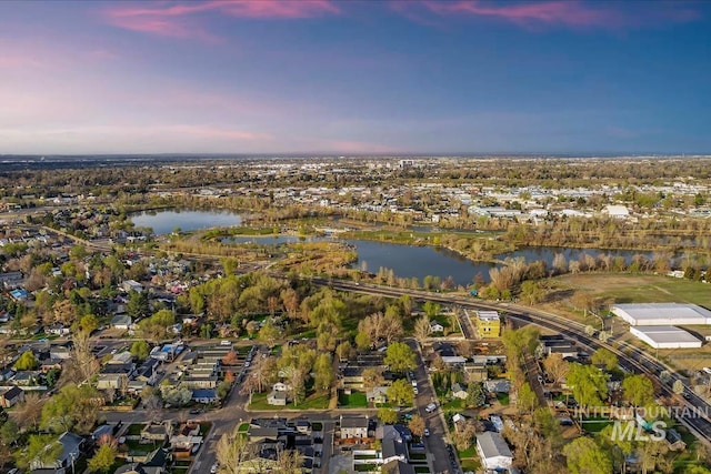 918 N 32nd, Boise, ID 83703 - aerial view at dusk of a water view and a residential view