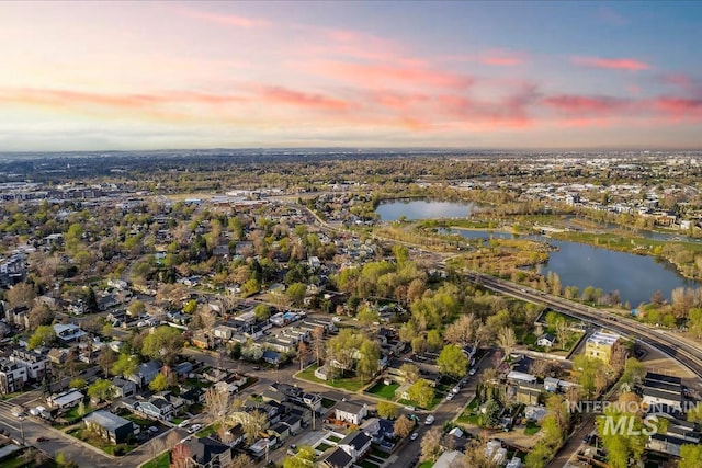 918 N 32nd, Boise, ID 83703 - aerial view at dusk of a water view and a residential view