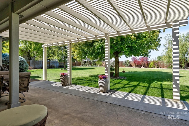 2581 N Tricia Way, Meridian, ID 83646 - view of patio / terrace featuring a pergola