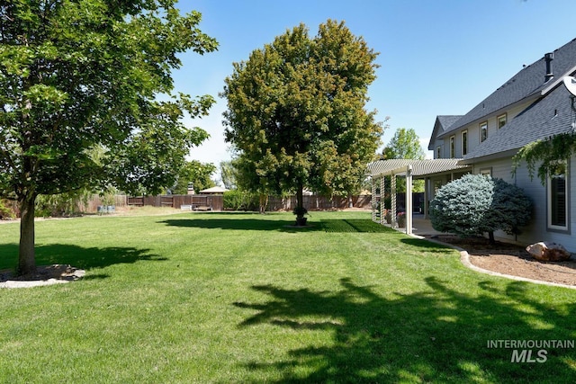 2581 N Tricia Way, Meridian, ID 83646 - view of yard featuring a pergola