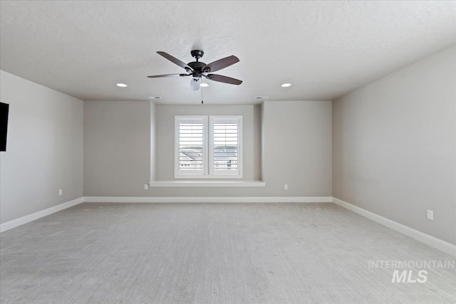 2065 Sombrero Ave, Middleton, ID 83644 - spare room featuring recessed lighting, light colored carpet, and ceiling fan