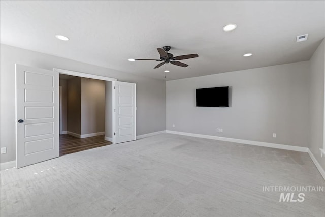 2065 Sombrero Ave, Middleton, ID 83644 - unfurnished bedroom featuring recessed lighting, carpet flooring, and a ceiling fan