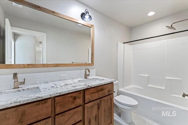 2065 Sombrero Ave, Middleton, ID 83644 - full bathroom featuring double vanity and tub / shower combination
