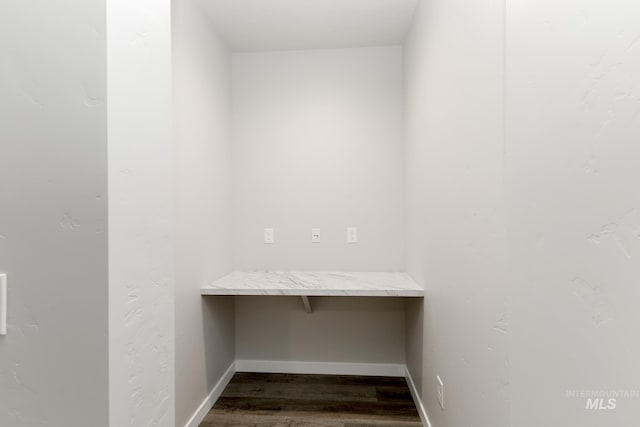 6760 S Cheyenne Ave, Boise, ID 83709 - laundry room featuring hookup for an electric dryer, washer hookup, laundry area, light wood-style flooring, and baseboards