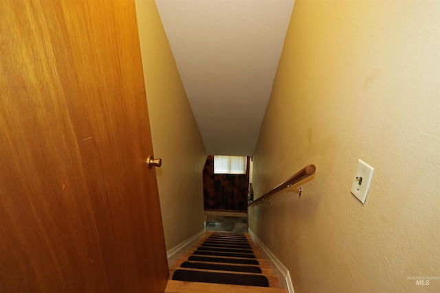 34 Locust Dr, Orofino, ID 83544 - stairs featuring baseboards and wood finished floors