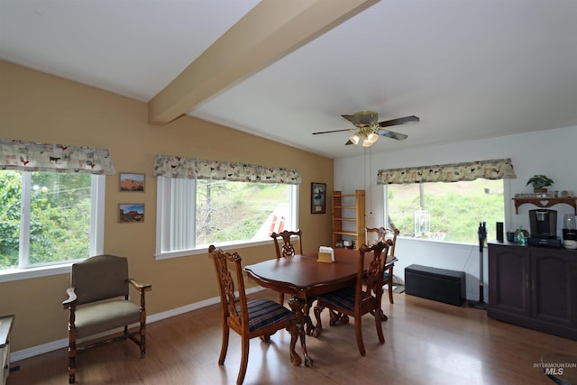 34 Locust Dr, Orofino, ID 83544 - dining room with healthy amount of natural light, light wood-style floors, ceiling fan, and baseboards