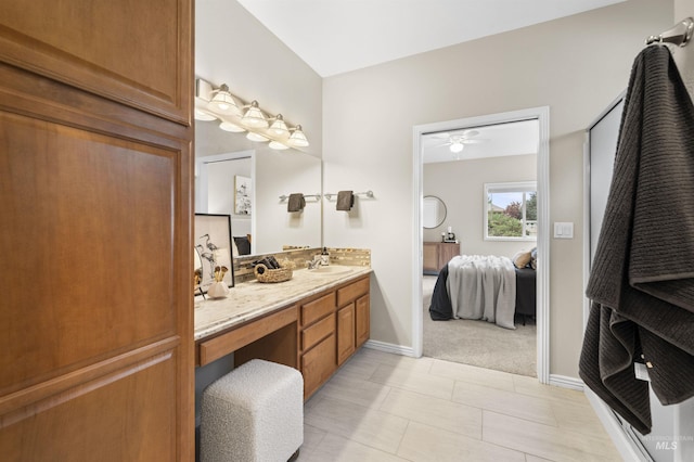 380 S Golden Eagle Ln, Eagle, ID 83616 - ensuite bathroom with vanity and ceiling fan