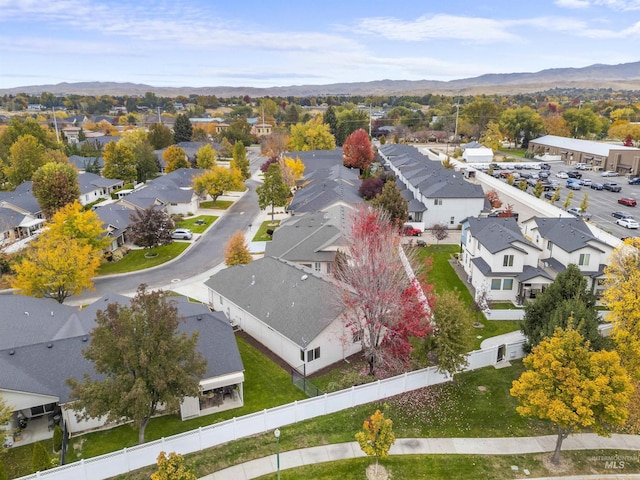 380 S Golden Eagle Ln, Eagle, ID 83616 - aerial perspective of suburban area featuring a mountain backdrop