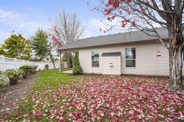 380 S Golden Eagle Ln, Eagle, ID 83616 - rear view of property with a fenced backyard