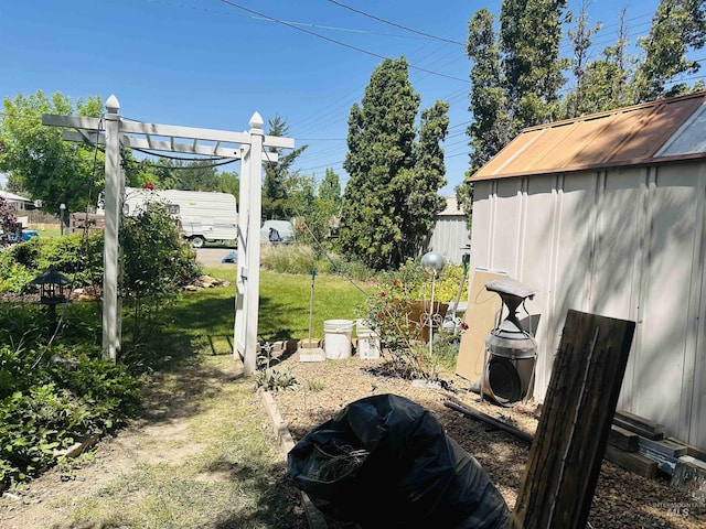 2901 Almo Ave, Burley, ID 83318 - view of green lawn with a pergola