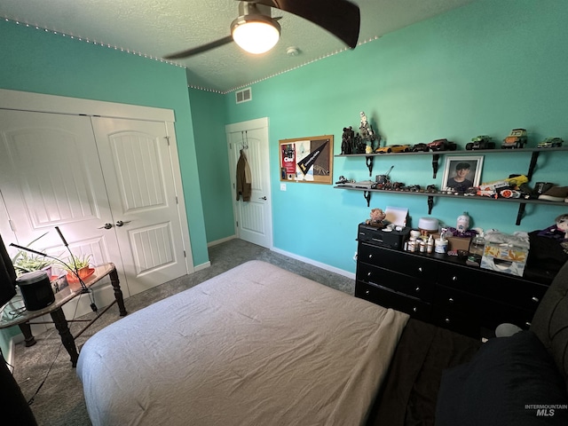 805 W Arbor Pointe Way, Nampa, ID 83686 - carpeted bedroom featuring a closet, baseboards, and a ceiling fan