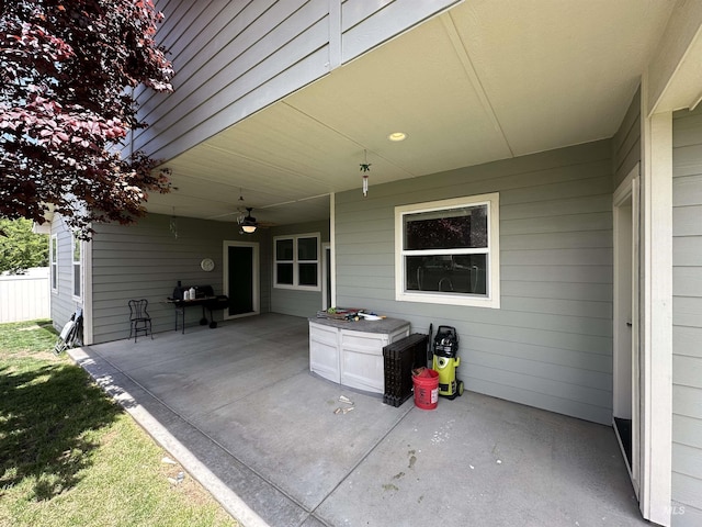 805 W Arbor Pointe Way, Nampa, ID 83686 - view of patio / terrace featuring a ceiling fan