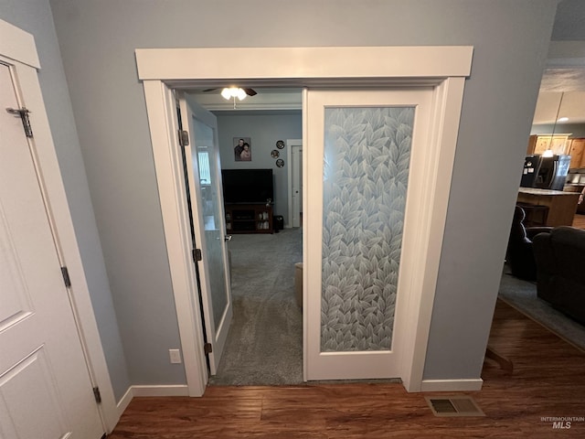 805 W Arbor Pointe Way, Nampa, ID 83686 - corridor featuring wood finished floors and baseboards